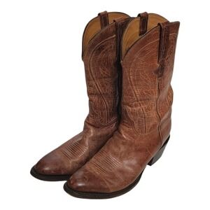 Lucchese Classics Handmade Brown Leather Western Cowboy Boots L1600 64 13 USA